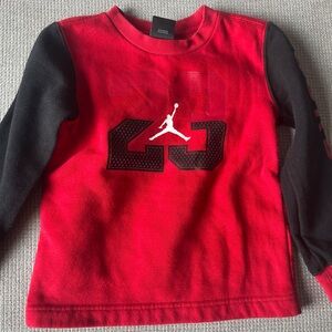 Jordan Red and Black Crewneck